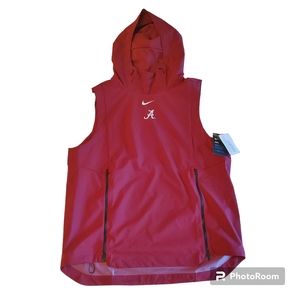 Nike sleeveless pullover dry-fit jacket hoodie Alabama logo nike logo lightweigh